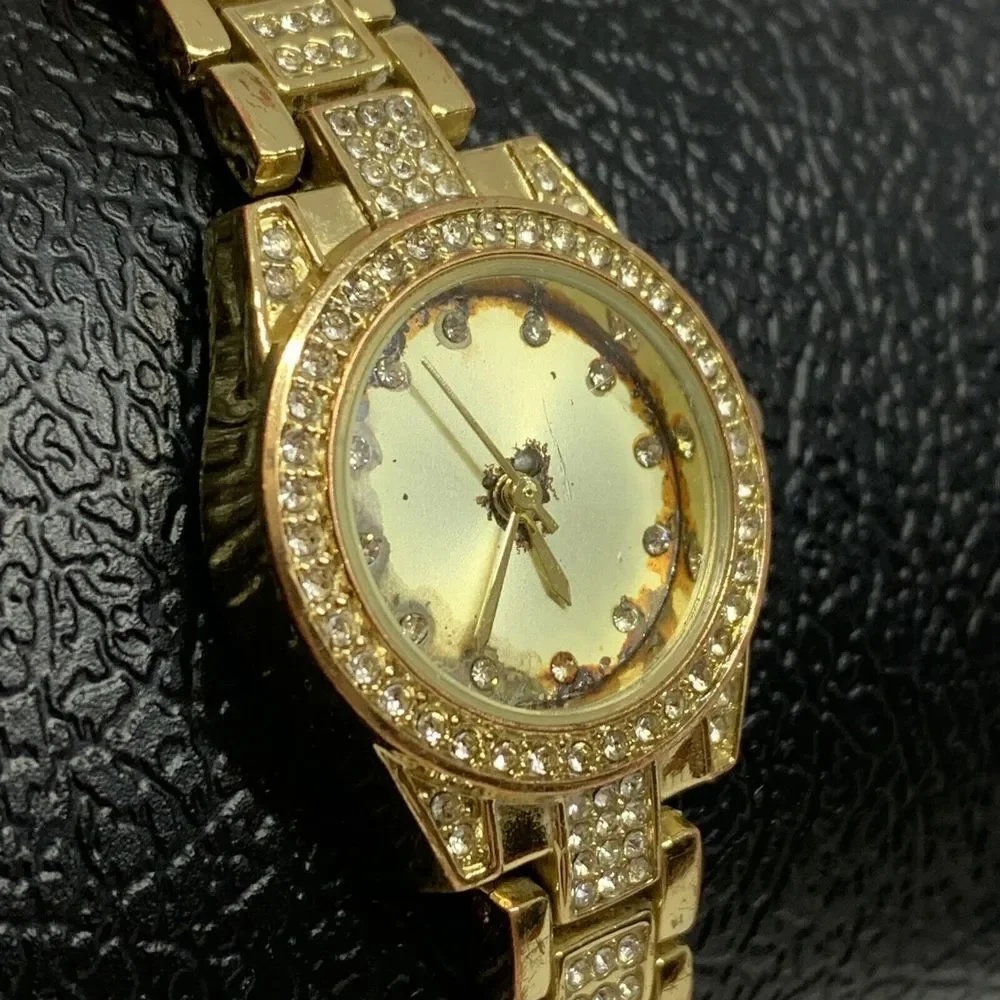 Charter Club 100087896BX Women's Gold-Tone Bracelet Analog Dial Watch NWC43